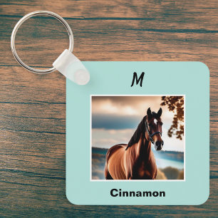 Ihr Pferd Fotos Mit Monogramm Keyring Schlüsselanh Schlüsselanhänger