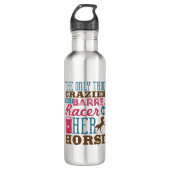 Ihr Pferd ist nur das, was verrückter ist als das Edelstahlflasche (Vorderseite)