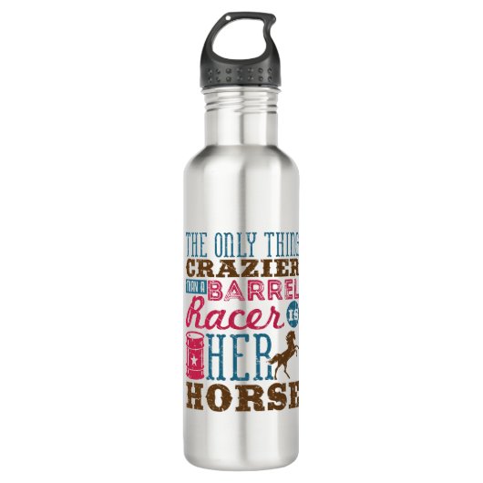 Ihr Pferd ist nur das, was verrückter ist als das Edelstahlflasche (Vorderseite)
