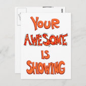 Ihr Phantastische ist das Anzeigen - Punkte Postkarte (Vorne/Hinten)