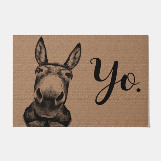 Ihr Phantastischer Donkey Doormat, Funny Donkey Ma Fußmatte (Vorderseite)