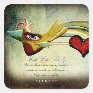 Ihr Phantastischer Niedlicher Adress-Aufkleber Quadratischer Aufkleber