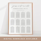 Ihr Platz wartet | Skriptsitzdiagramm Poster