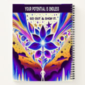 Ihr Potenzial ist endlos auszugehen und es zu zeig Notizblock (Rückseite)