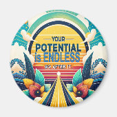 Ihr Potenzial ist endlos Magnet (Vorne)