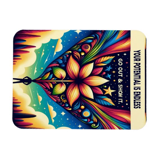 Ihr Potenzial ist endlos Magnet (Horizontal)