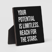 Ihr Potenzial ist grenzenlos - Motivierend Fotoplatte (Vorderseite)