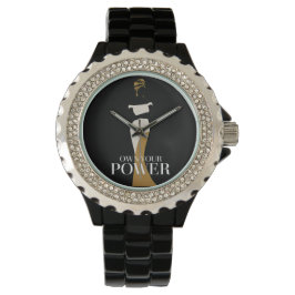 Ihr Power: Ein Portrait von Vertrauen und Anmut Armbanduhr