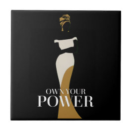 Ihr Power: Ein Portrait von Vertrauen und Anmut Fliese