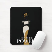 Ihr Power: Ein Portrait von Vertrauen und Anmut Mousepad (Mit Mouse)