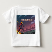 Ihr Power ist auf - explosive Manga Action Art Pri Baby T-shirt (Rückseite)