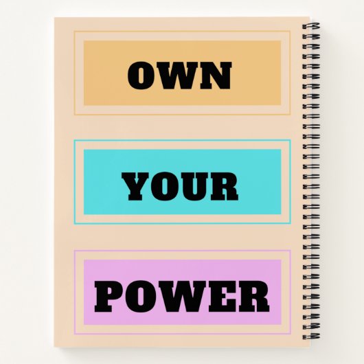 Ihr Power SpiralNotebook Notizblock (Rückseite)