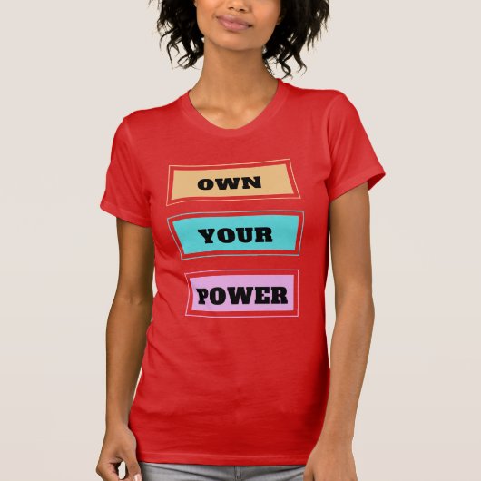 Ihr Power V-Neck T - Shirt (Vorderseite)