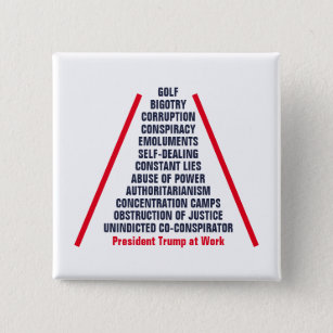 Ihr Präsident bei der Arbeit ist Trump Back Design Button