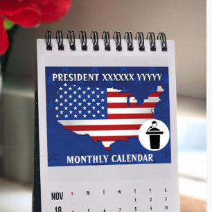 Ihr Präsident mit Foto 2025 Monat Kalender