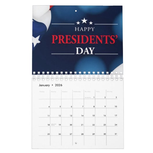 Ihr Präsident mit Foto 2025 Monat Kalender (Jan 2026)