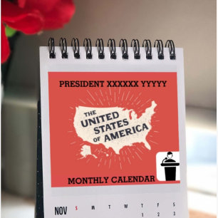 Ihr Präsident Name Mit Foto 2025 Monatlich Kalender