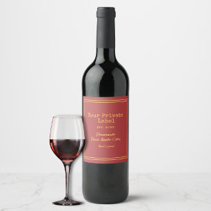 Ihr privates Etikett für selbstgemachten harten Ap