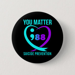 Ihr Problem 988 Suizidprävention Bewusstsein Button