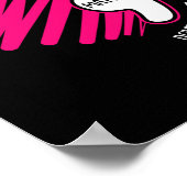 Ihr Problem Brustkrebs Bewusstsein rosa Krieger s Poster (Ecke)