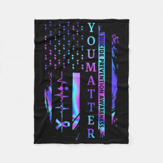 Ihr Problem Gefärbte Krawatte Suizidprävention Bew Fleecedecke