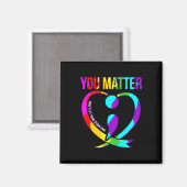 Ihr Problem glückliche Selbstmordbewusstsein Grafi Magnet (Vorderseite/Rückseite)