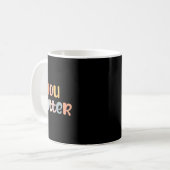 Ihr Problem Psychische Gesundheit Bewusstsein Kran Kaffeetasse (Vorderseite Links)