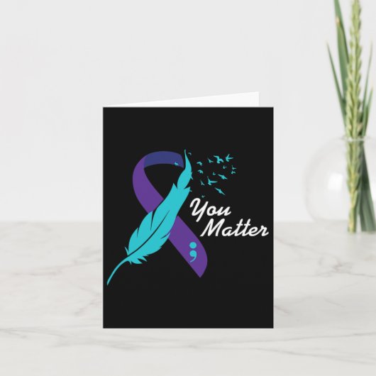 Ihr Problem Ribbon Suizid Awareness Mental Health Karte (Vorderseite)