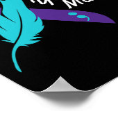 Ihr Problem Ribbon Suizid Awareness Mental Health Poster (Ecke)