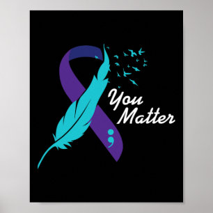 Ihr Problem Ribbon Suizid Awareness Mental Health Poster