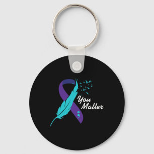 Ihr Problem Ribbon Suizid Awareness Mental Health Schlüsselanhänger