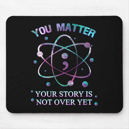 Ihr Problem Suizid Prävention Ihre Geschichte ist Mousepad (Vorne)
