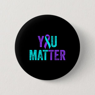 Ihr Problem Suizidprävention Aquamarines Lila Awar Button