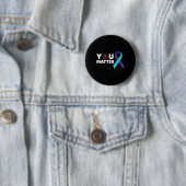Ihr Problem Suizidprävention Bewusstsein Aquamarin Button (Beispiel)