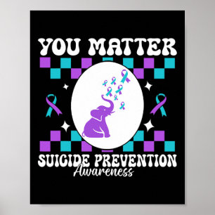 Ihr Problem Suizidprävention Bewusstsein Frauen Poster