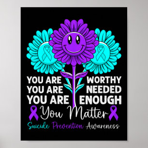 Ihr Problem Suizidprävention Bewusstsein positiv Poster