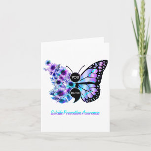 Ihr Problem Suizidprävention Semicolon Butterfly Karte