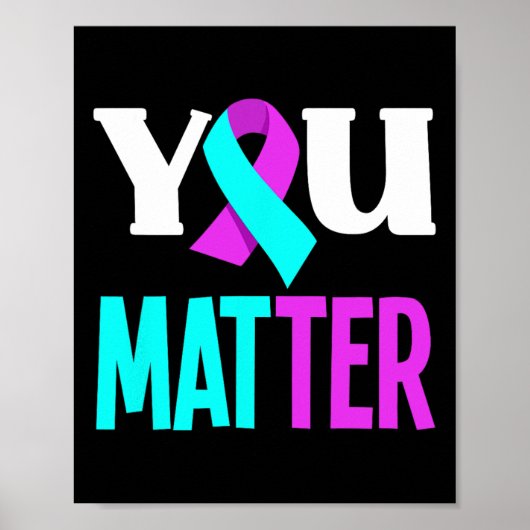 Ihr Problem Unterstützung Suizidprävention Bewusst Poster (Vorne)