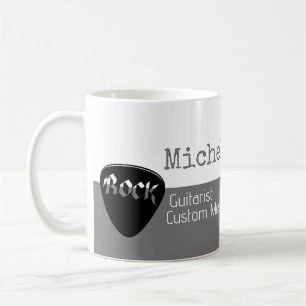 ihr professioneller (Gitarren-) halb-grauer halb-w Kaffeetasse