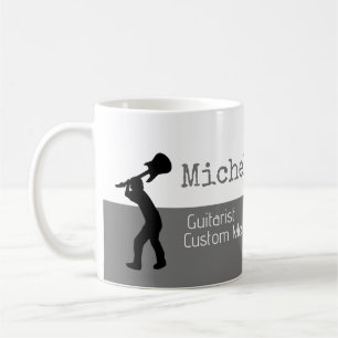 ihr professioneller (Gitarrist) halb-grau halb-wei Kaffeetasse