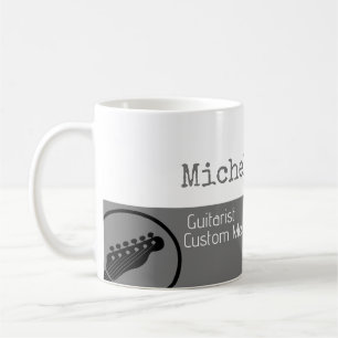 ihr professioneller (Gitarrist) halb-grau halb-wei Kaffeetasse