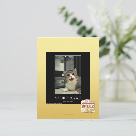 Ihr Prozac Postkarte (Stehend Vorderseite)