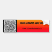 Ihr QR-Autoaufkleber mit benutzerdefiniertem Text Autoaufkleber (Vorne)