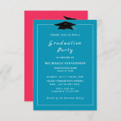 Ihr QR Code Abschluss lädt benutzerdefinierte Cors Einladung (Vorne/Hinten)