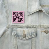 Ihr QR-Code auf Hellrosa Namensschild (Beispiel)