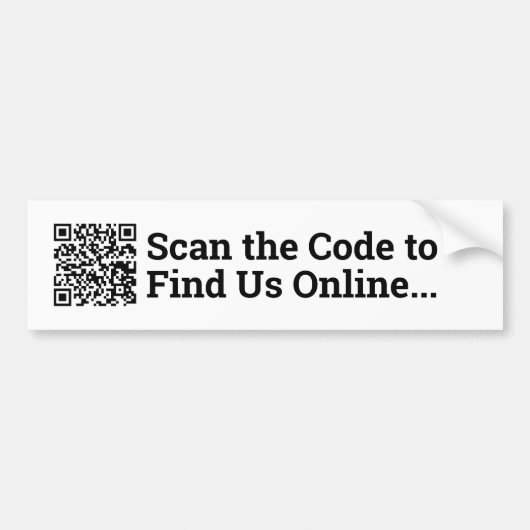 Ihr QR-Code Autoaufkleber (Vorne)