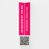 Ihr QR-Code-Banner mit benutzerdefiniertem Text un Banner (Vertikal)