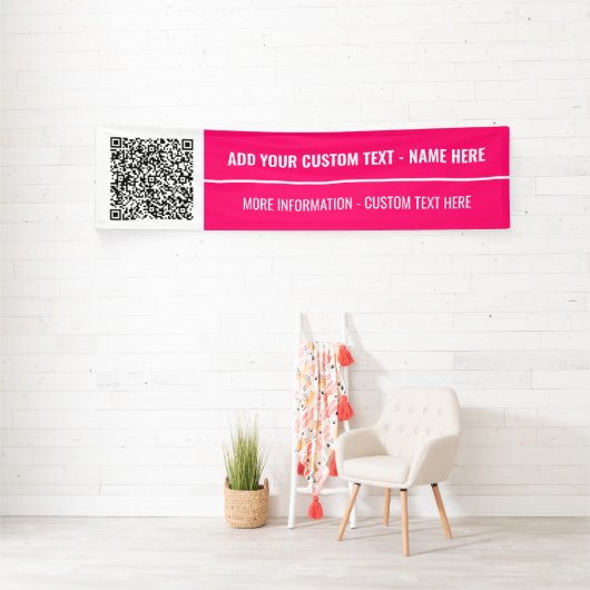 Ihr QR-Code-Banner mit benutzerdefiniertem Text un Banner (InSitu)