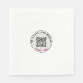 Ihr QR-Code Benutzerdefiniert Text und Farben Part Serviette (Vorderseite)