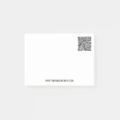 Ihr QR-Code Benutzerdefiniert Text Unternehmen Pos Post-it Klebezettel (Vorderseite)